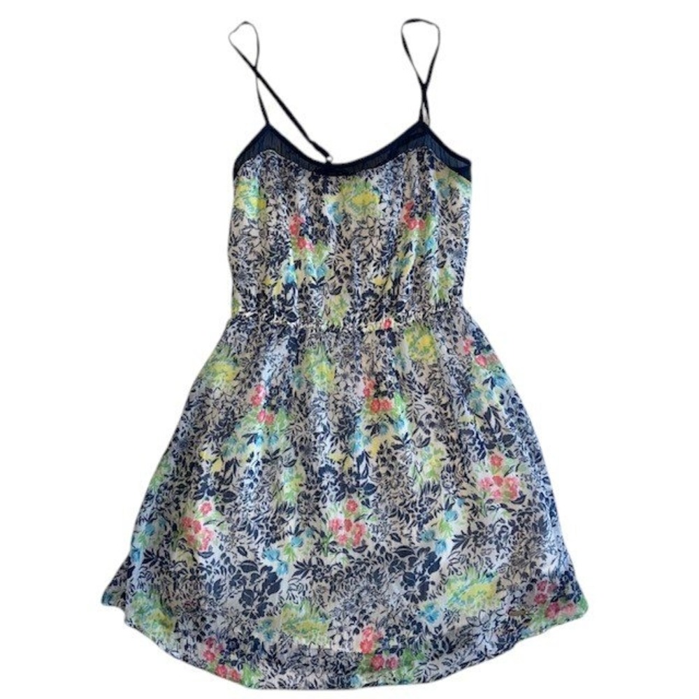 Hollister Floral Print‎ Dress Spaghetti Strap Sleeveless Summer Casual Mini - S